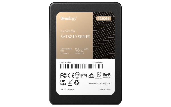 Synology SSD 2.5” SATA 1920GB 2.5" 1.92 TB Serial ATA III