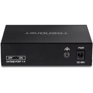 Trendnet TE-FP051 network switch Unmanaged Fast Ethernet (10/100) Power over Ethernet (PoE) Black