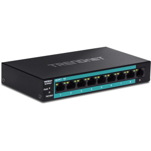 Trendnet TE-FP091 network switch Unmanaged Fast Ethernet (10/100) Power over Ethernet (PoE) Black