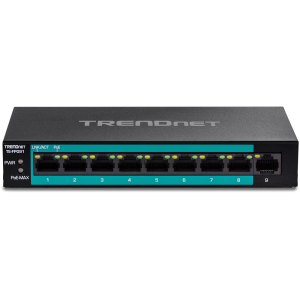 Trendnet TE-FP091 network switch Unmanaged Fast Ethernet (10/100) Power over Ethernet (PoE) Black