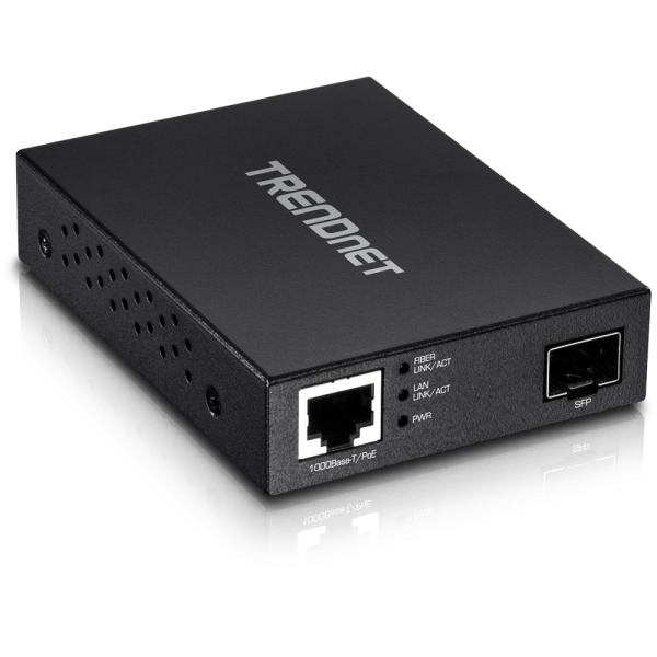 Trendnet TFC-PGSFP network media converter 2000 Mbit/s Black