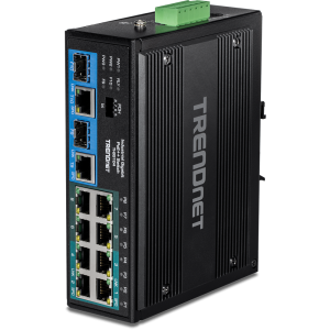 Trendnet TI-BG104 network switch Unmanaged Gigabit Ethernet (10/100/1000) Power over Ethernet (PoE) Black