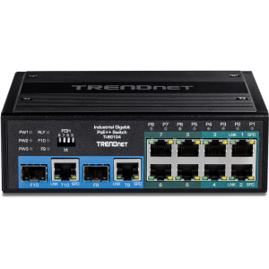 Trendnet TI-BG104 network switch Unmanaged Gigabit Ethernet (10/100/1000) Power over Ethernet (PoE) Black