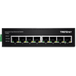 Trendnet TI-E80 network switch Unmanaged Fast Ethernet (10/100) Black