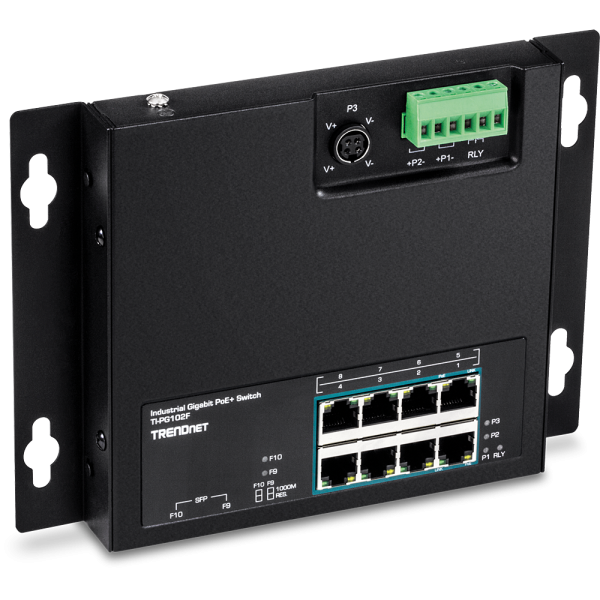 Trendnet TI-PG102F network switch Gigabit Ethernet (10/100/1000) Power over Ethernet (PoE) Black