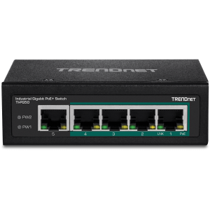 Trendnet TI-PG50 network switch Unmanaged Gigabit Ethernet (10/100/1000) Power over Ethernet (PoE) Black