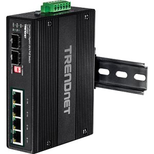 Trendnet TI-UPG62 network switch Unmanaged L2 Gigabit Ethernet (10/100/1000) Power over Ethernet (PoE) Black