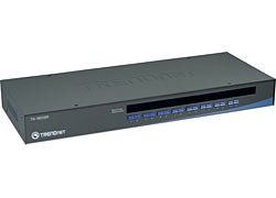 Trendnet 16-Port USB/PS/2 Rack Mount KVM switch Rack mounting Black