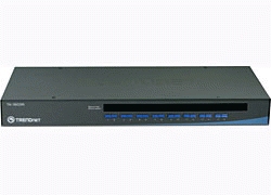 Trendnet 16-Port USB/PS/2 Rack Mount KVM switch Rack mounting Black