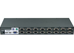 Trendnet 16-Port USB/PS/2 Rack Mount KVM switch Rack mounting Black