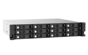 QNAP TL-R1220SEP-RP 120TB (Seagate Ironwolf Pro) 12-bay 2U rackmount SAS 12Gbps JBOD expansion enclosure with SAS expander; 2.5:/3.5 SAS 12Gbps & SAS/SATA 6Gbps drives; 4 x SFF-8644 Mini-SAS HD ports; redundant PSU HDD/SSD enclosure Black, Grey 2.5/3.5"