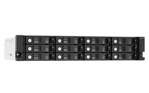 QNAP TL-R1220SEP-RP 144TB (Seagate Exos) 12-bay 2U rackmount SAS 12Gbps JBOD expansion enclosure with SAS expander; 2.5:/3.5 SAS 12Gbps & SAS/SATA 6Gbps drives; 4 x SFF-8644 Mini-SAS HD ports; redundant PSU HDD/SSD enclosure Black, Grey 2.5/3.5"