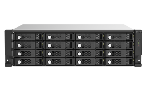 QNAP TL-R1620SEP-RP 128TB (Seagate Ironwolf Pro) 16-bay 3U rackmount SAS 12Gbps JBOD expansion enclosure with SAS expander; 2.5/3.5 SAS 12Gbps & SAS/SATA 6Gbps drives; 4 x SFF-8644 Mini-SAS HD ports; redundant PSU HDD/SSD enclosure Black, Grey 2.5/3.5"