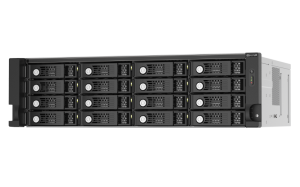 QNAP TL-R1620SEP-RP 128TB (Seagate Ironwolf Pro) 16-bay 3U rackmount SAS 12Gbps JBOD expansion enclosure with SAS expander; 2.5/3.5 SAS 12Gbps & SAS/SATA 6Gbps drives; 4 x SFF-8644 Mini-SAS HD ports; redundant PSU HDD/SSD enclosure Black, Grey 2.5/3.5"