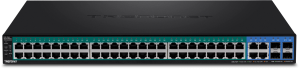 Trendnet TPE-5048WS network switch Managed Gigabit Ethernet (10/100/1000) Power over Ethernet (PoE) 1U Black