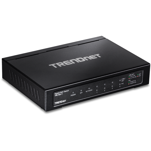 Trendnet TPE-TG611 network switch Gigabit Ethernet (10/100/1000) Power over Ethernet (PoE) Black