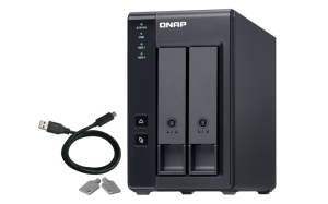 QNAP TR-002 storage drive enclosure HDD/SSD enclosure Black 2.5/3.5″