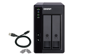 QNAP TR-002 storage drive enclosure HDD/SSD enclosure Black 2.5/3.5"