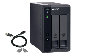 QNAP TR-002 storage drive enclosure HDD/SSD enclosure Black 2.5/3.5"