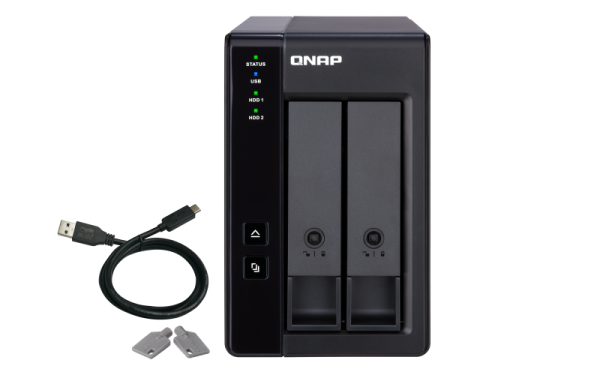 QNAP TR-002/12TB-REDPRO storage drive enclosure HDD/SSD enclosure Black 2.5/3.5"