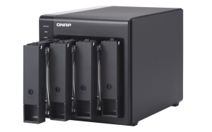 QNAP TR-004 storage drive enclosure HDD/SSD enclosure Black 2.5/3.5"