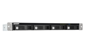 QNAP TR-004U/16TB-REDPRO disk array Rack (1U) Black, Grey