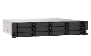 QNAP TS-1273AU-RP-8G NAS/storage server Rack (2U) Ethernet LAN Aluminium, Black V1500B