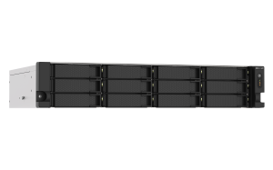 QNAP TS-1273AU-RP-8G NAS/storage server Rack (2U) Ethernet LAN Aluminium, Black V1500B