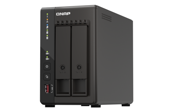 QNAP TS-253E NAS Tower Ethernet LAN Black J6412