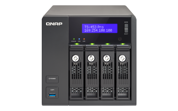 QNAP TS-453 Pro NAS Tower Ethernet LAN Black, Grey