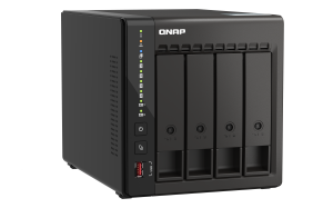 QNAP TS-453E NAS Tower Ethernet LAN Black J6412