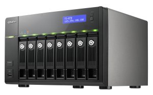 QNAP TS-870 NAS/storage server Tower Ethernet LAN Black