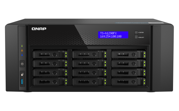 QNAP TS-h1290FX NAS Tower Ethernet LAN Black 7232P