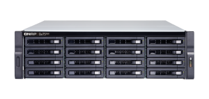 QNAP TS-H1677XU-RP-3700X-32G/160TB-EX NAS/storage server Rack (3U) Ethernet LAN Black