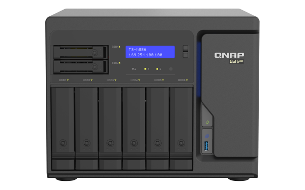 QNAP TS-H886 NAS Tower Ethernet LAN Black D-1622