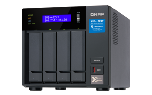 QNAP TVS-472XT-I3-4G/48TB-REDPLUS NAS/storage server Tower Ethernet LAN Black i3-8100T