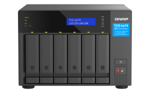 QNAP TVS-h674 NAS Tower Intel® Core™ i3 i3-12100 16 GB DDR4 72 TB HDD QuTS hero Black