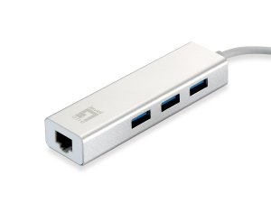 LevelOne Gigabit USB Network Adapter, USB Hub