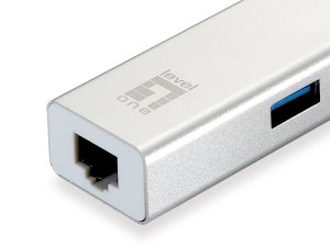 LevelOne Gigabit USB Network Adapter, USB Hub