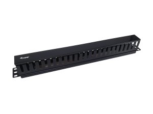 Equip 19″ Rack Mount Cable Management Panel, Black