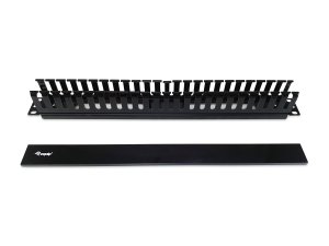 Equip 19" Rack Mount Cable Management Panel, Black