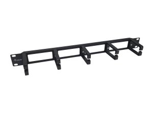 Equip 19″ Rack Mount Cable Management Panel, Black