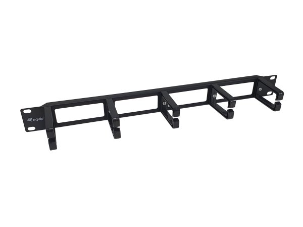 Equip 19" Rack Mount Cable Management Panel, Black