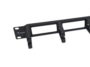 Equip 19" Rack Mount Cable Management Panel, Black