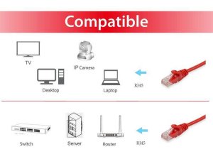 Equip Cat.6 U/UTP Patch Cable, 1.5m, Red