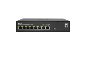 LevelOne Hilbert 10” 8-Port Gigabit Smart Lite Switch, 8 x Gigabit RJ45 (10/100/1000)