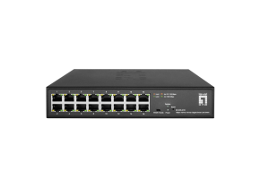 LevelOne Hilbert 10” 16-Port Gigabit Smart Lite Switch, 16 x Gigabit RJ45 (10/100/1000)