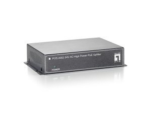 LevelOne Fast Ethernet High Power PoE Splitter, 24V AC Output