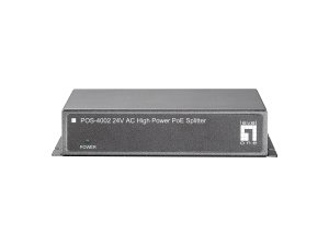 LevelOne Fast Ethernet High Power PoE Splitter, 24V AC Output