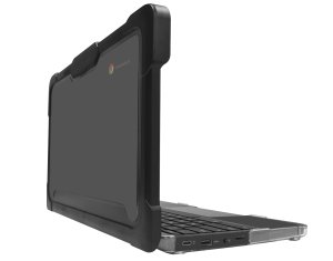 Techair TACHS005 Protective Hard Shell case for Lenovo 100e/100w 3rd Gen Chromebook (2-in-1), 11.6 black/clear